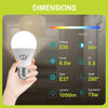 GY E27 A60 LED 6.5W 1050lm Dimensions