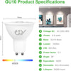 GY LED GU10 6.5W 1025lm Product Specifications