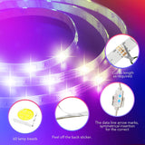 GY LED Strips 2M, 8W RGB, Smartphone APP Control