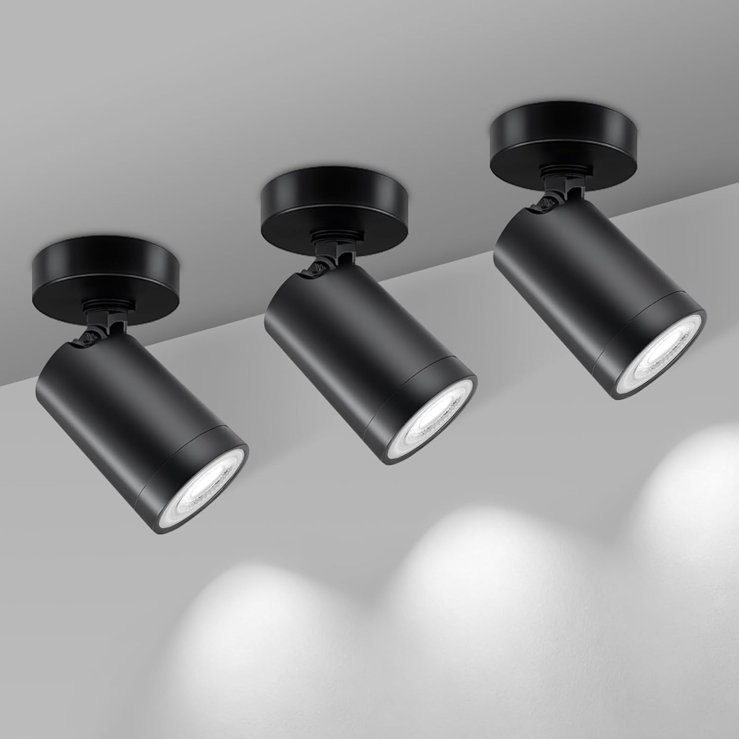 GY 1-Way LED Ceiling Spotlight 2-Pack | 360° Adjustable GU10 – GY STORE