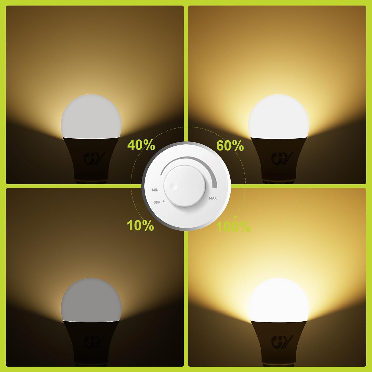 GY E27 LED A60 Dimmable, 9.5W,1521Lumens, [Energy Class C]