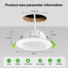 GY IP44 Waterproof Recessed LED Downlight 3-Color CCT