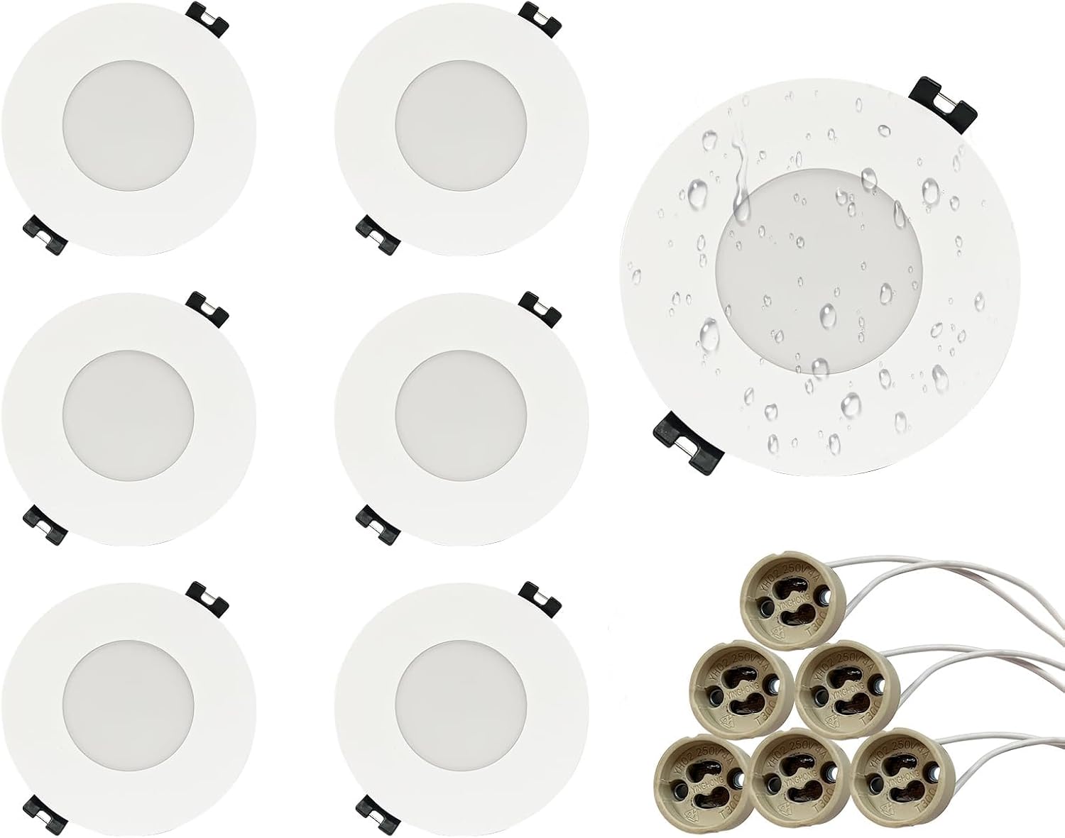 GY LED Recessed Spotlights with GU10 Socket IP65 35° Adjustable – GY STORE