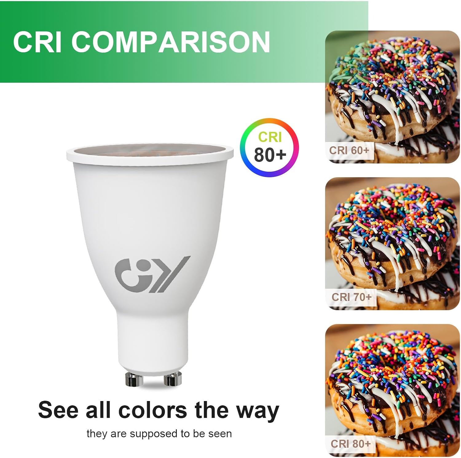 GY GU10 LED Lampe 9W 1420 Lumen – ersetzt 125W Halogen, IP44 wasserdicht, Langhals-Design, für Innen- und Außenbereich,Energieeffizienzklasse B
