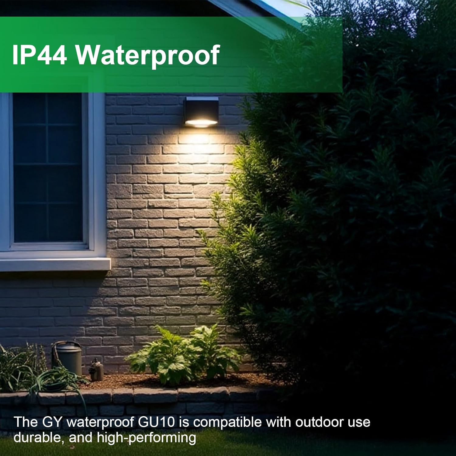 GY GU10 LED Lampe 9W 1420 Lumen – ersetzt 125W Halogen, IP44 wasserdicht, Langhals-Design, für Innen- und Außenbereich,Energieeffizienzklasse B