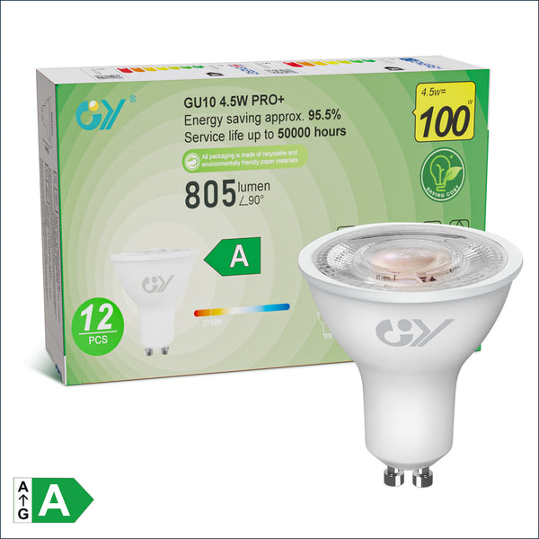 gu10 grow light bulbs GU10 LED Bulb 4.5W – 100W Replacement, 805 Lumens – GY STORE
