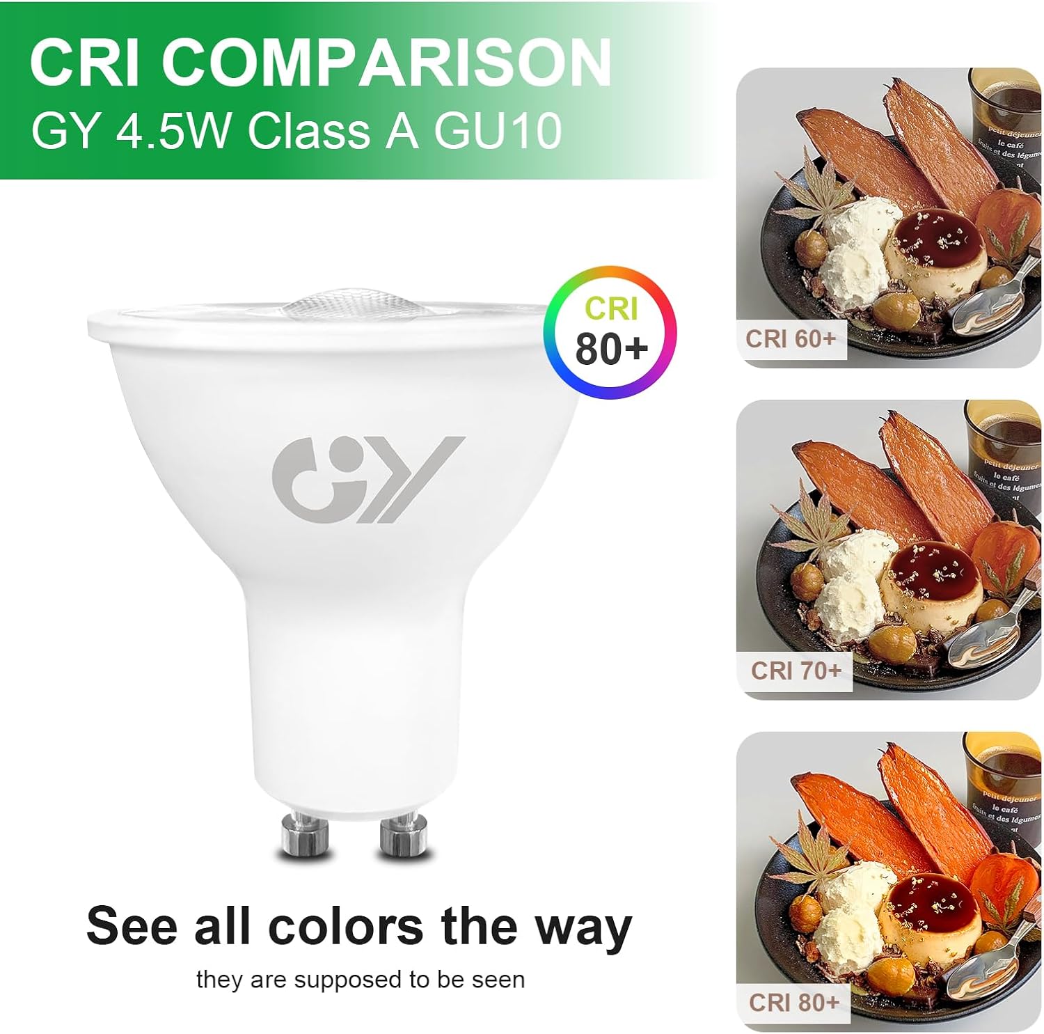 GY_LED_GU10_4.5W_805lm_CRI_COMPARISON