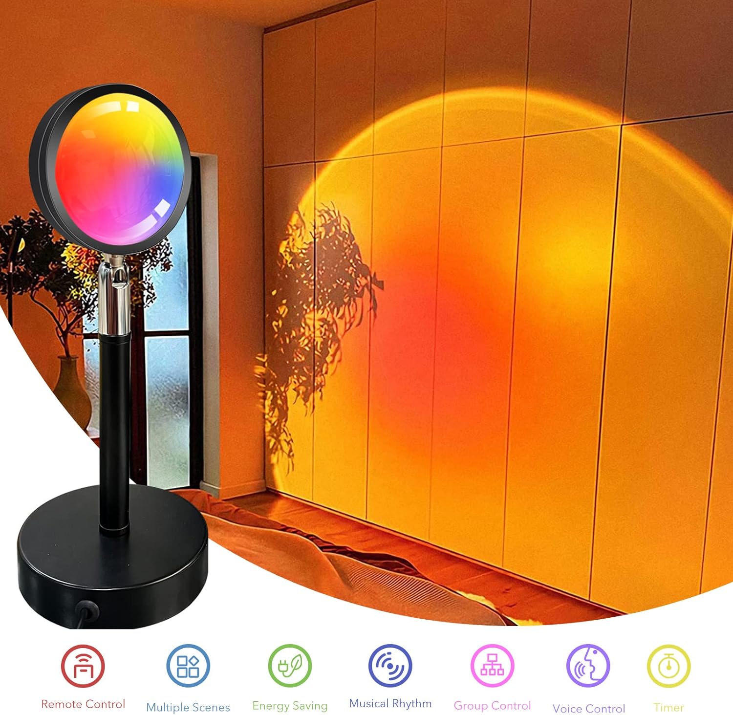 GY Sunset WIFI RGB Sun Lamp