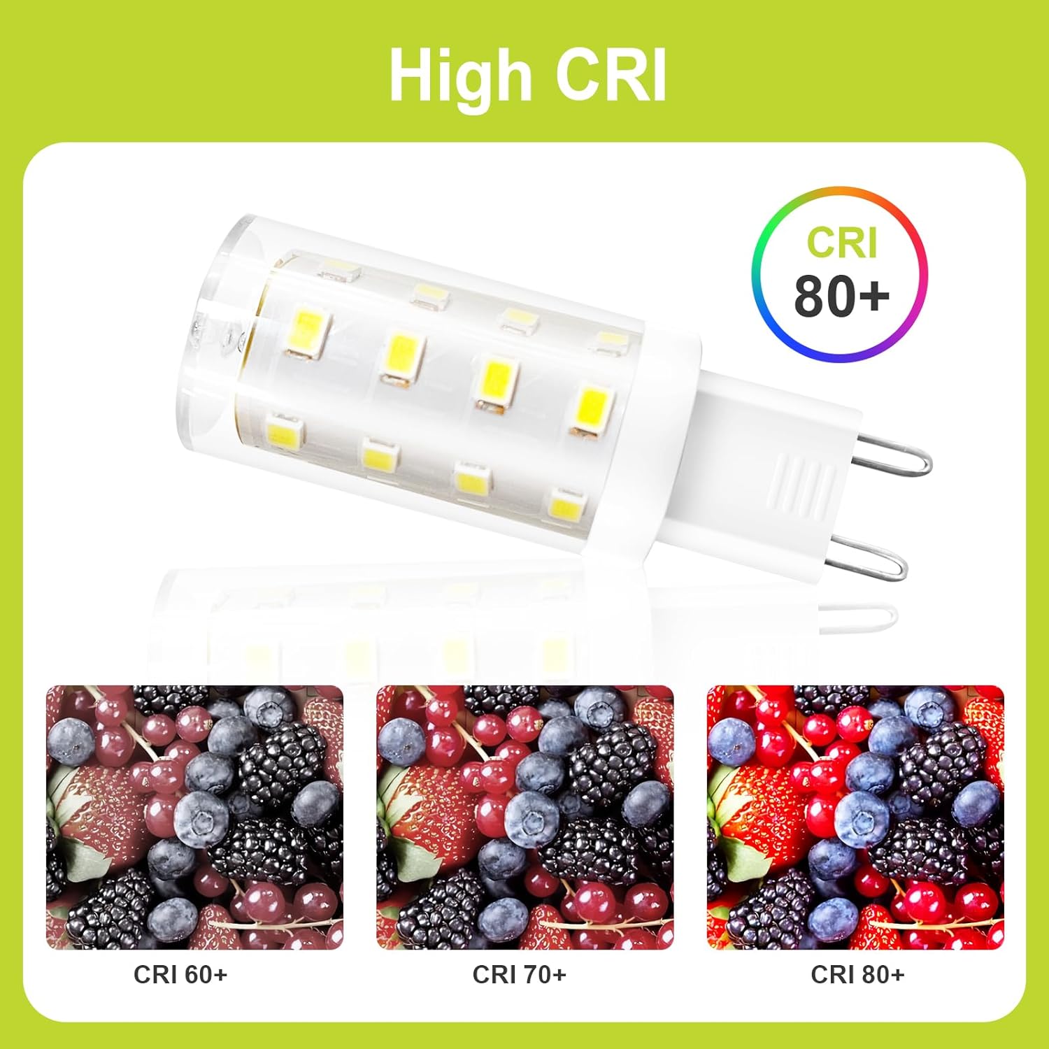 GY G9 LED Light Bulb, 3.2W 520LM | [Energy Class C]