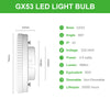 GX53 LED Bulbs 4.9W, 668lm, 3000K/4000K | GY STORE