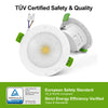 GY IP44 Waterproof Recessed LED Downlight 4.5W 3-Color CCT